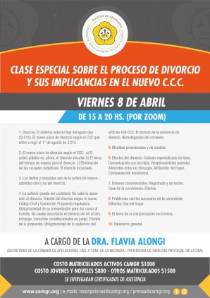 CLASE ESPECIAL SOBRE EL PROCESO DE DIVORCIO